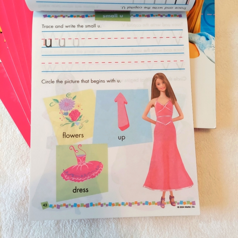 Barbie practice printing alphabet books New With Writing Guides SET OF 11 - Picture 3 of 9